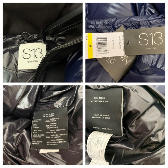 S13 Downhill Gloss Nylon Puffer Jacket - Picture 14 of 14